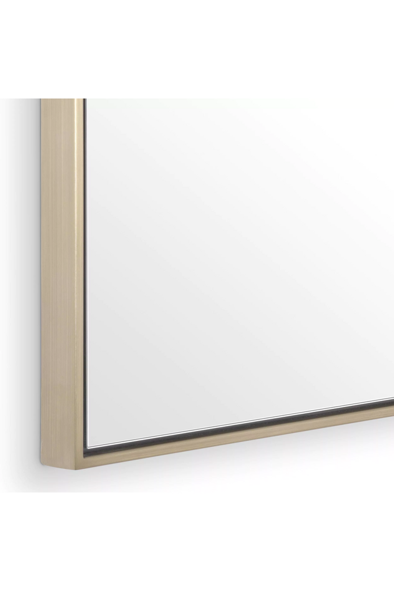 Miroir rectangulaire en laiton brossé | Eichholtz Redondo | Meubleluxe.fr