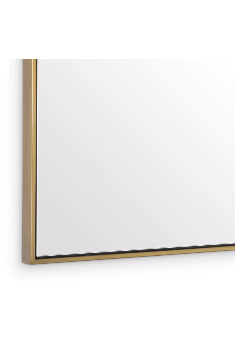 Miroir rectangulaire en laiton brossé | Eichholtz Redondo | Meubleluxe.fr