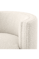 Fauteuil pivotant en bouclé crème | Eichholtz Amanda | Meubleluxe.fr