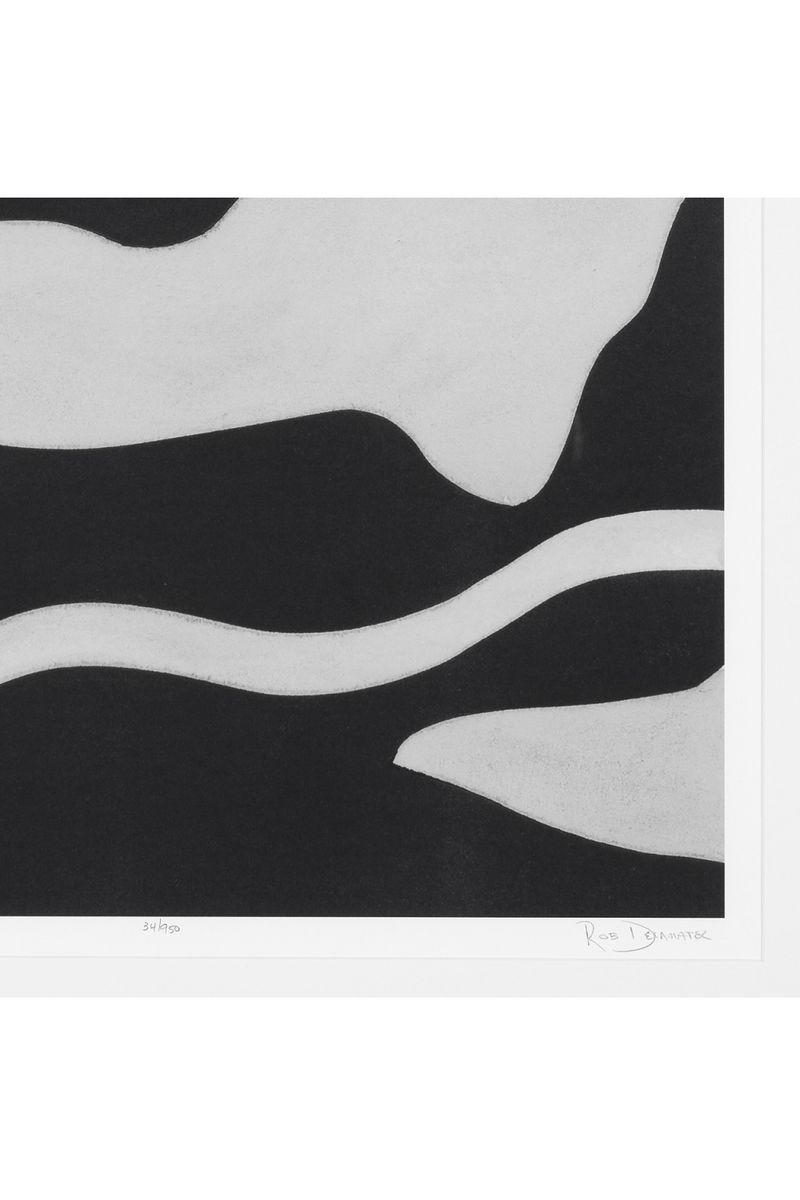 Impression d'art abstrait monochrome | Eichholtz Litho: Marées en Sepia II | Meubleluxe.fr