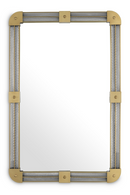 Miroir rectangulaire en laiton | Eichholtz Heracles | Meubleluxe.fr