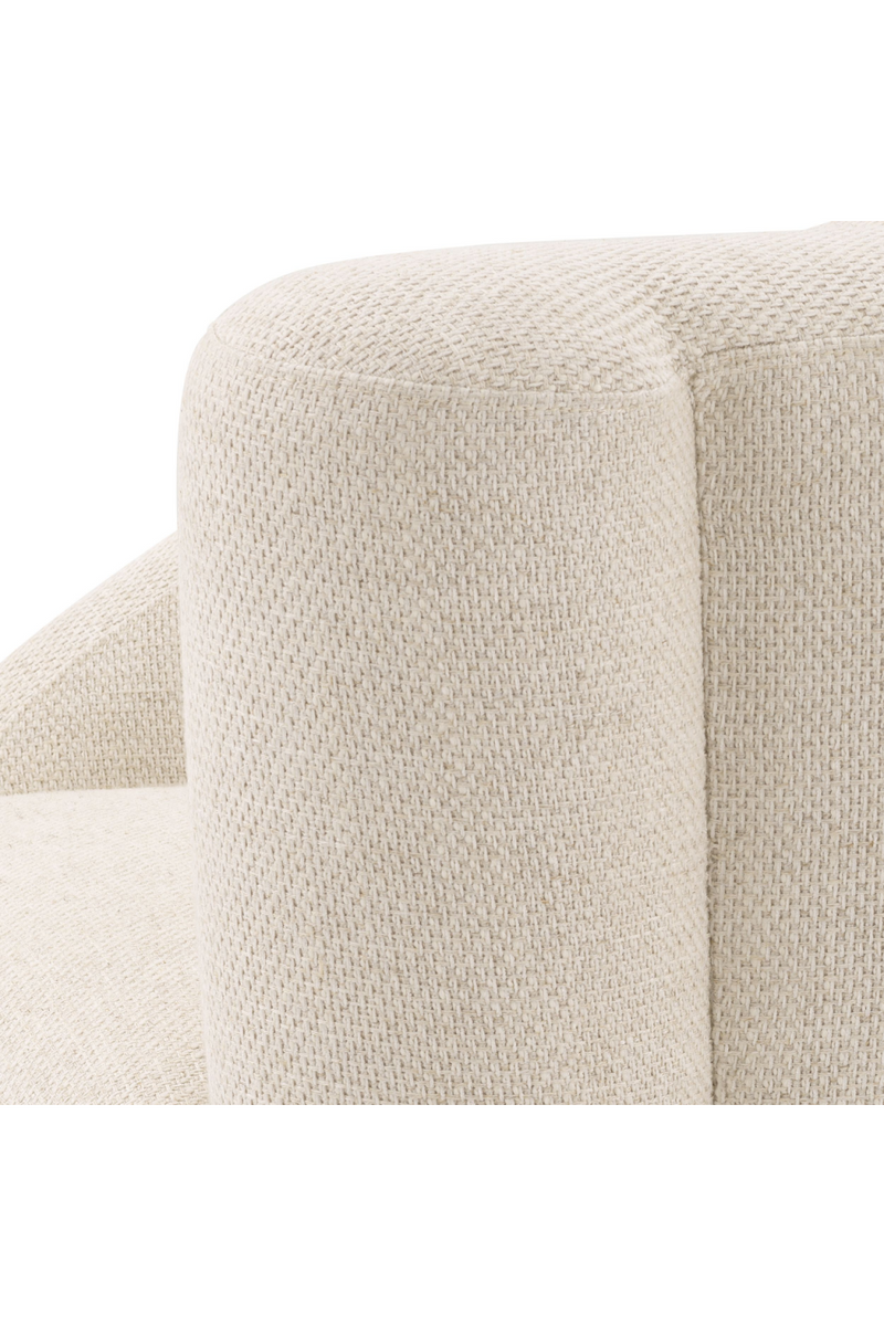 Fauteuil pivotant en pausa naturel (droit) | Eichholtz Colin | Meubleluxe.fr