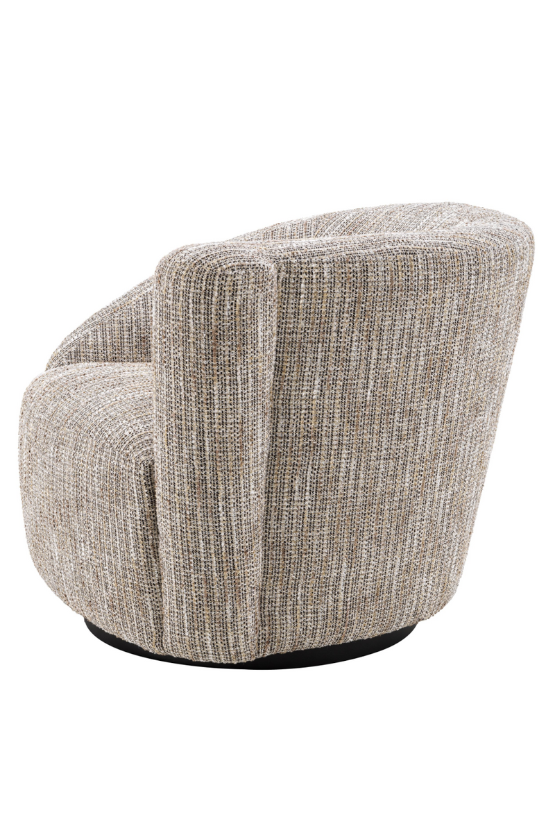 Fauteuil pivotant beige (droit) | Eichholtz Colin | Meubleluxe.fr