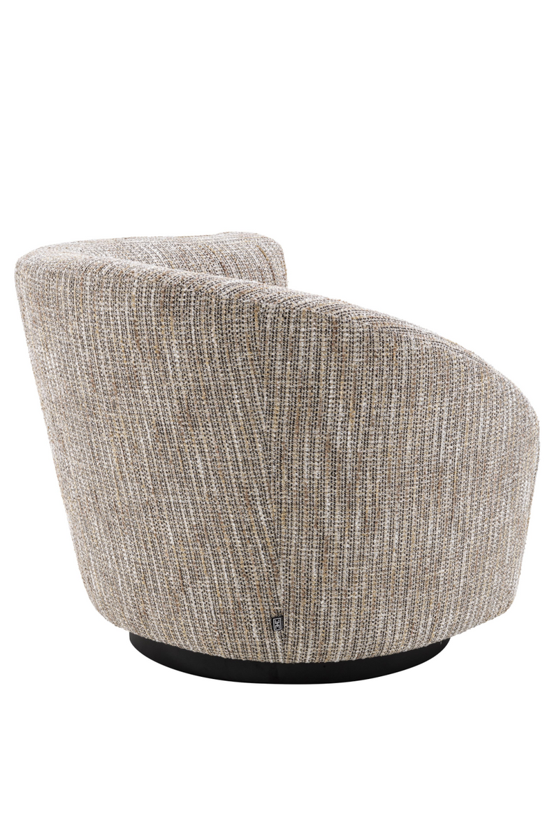 Fauteuil pivotant beige (droit) | Eichholtz Colin | Meubleluxe.fr