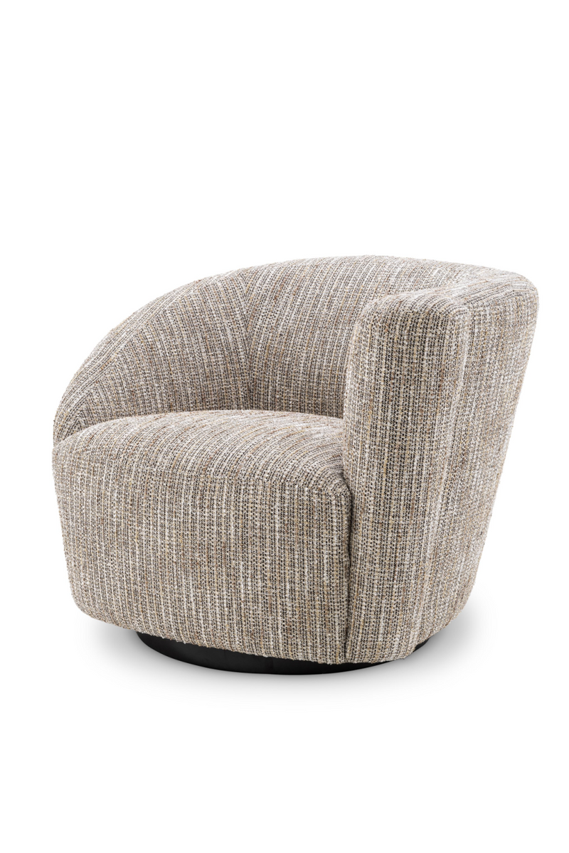 Fauteuil pivotant beige (droit) | Eichholtz Colin | Meubleluxe.fr