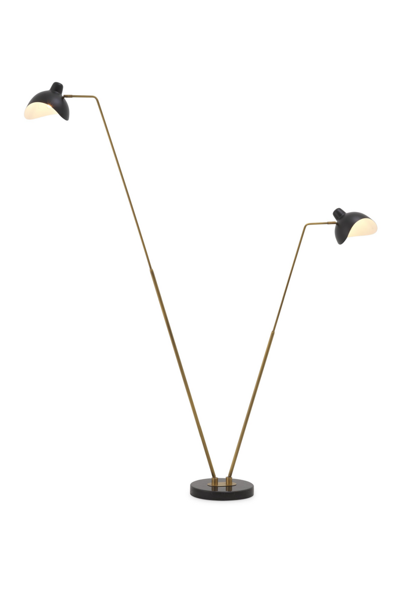 Lampadaire sur pied pivotant | Eichholtz Asta Double | Meubleluxe.fr