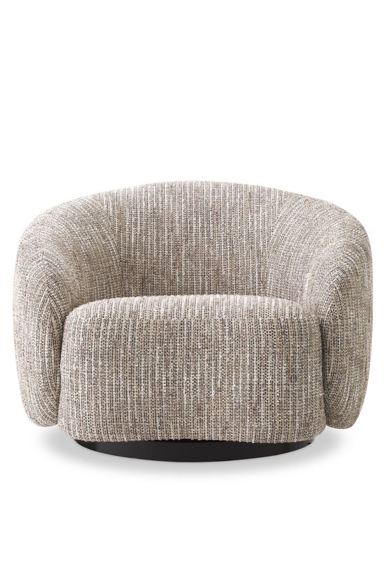 Fauteuil pivotant mademoiselle beige | Eichholtz Amore | Meubleluxe.fr