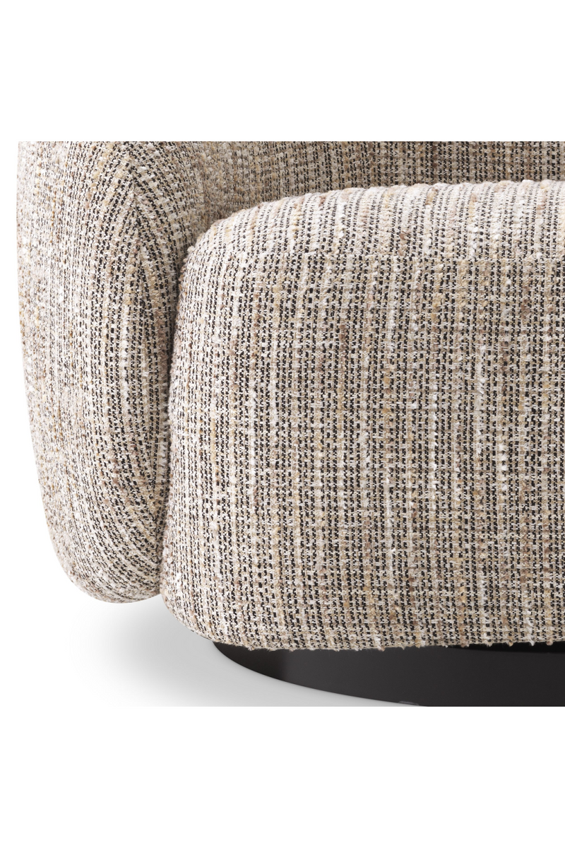 Fauteuil pivotant mademoiselle beige | Eichholtz Amore | Meubleluxe.fr