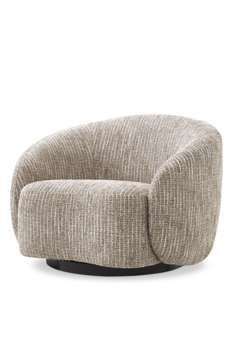 Fauteuil pivotant mademoiselle beige | Eichholtz Amore | Meubleluxe.fr