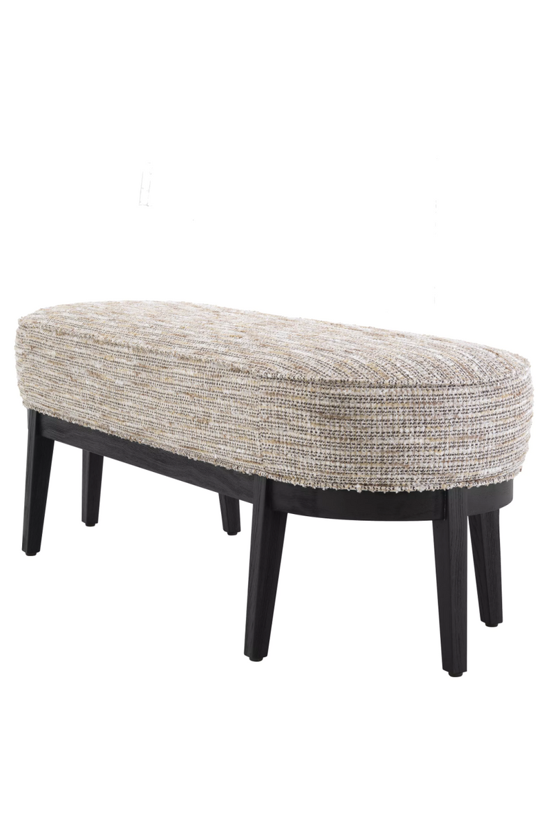 Banc courbé Mademoiselle Beige | Eichholtz Jarrett | Meubleluxe.fr