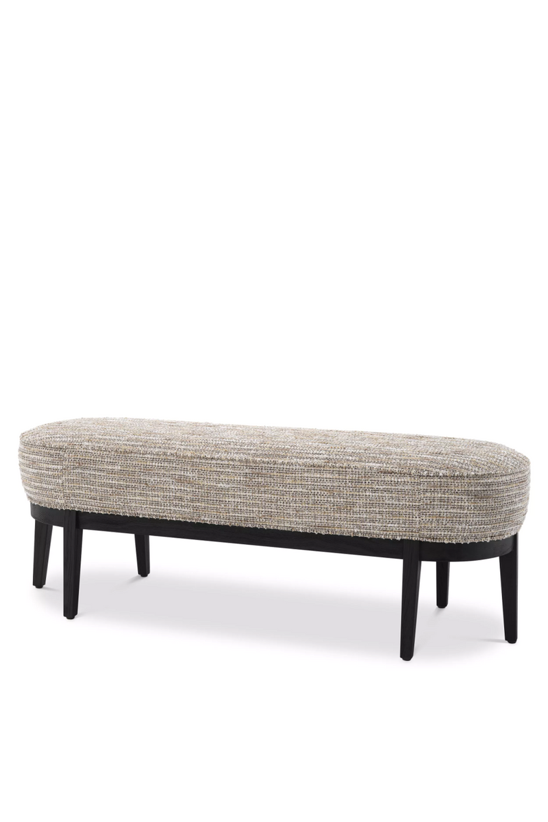 Banc courbé Mademoiselle Beige | Eichholtz Jarrett | Meubleluxe.fr