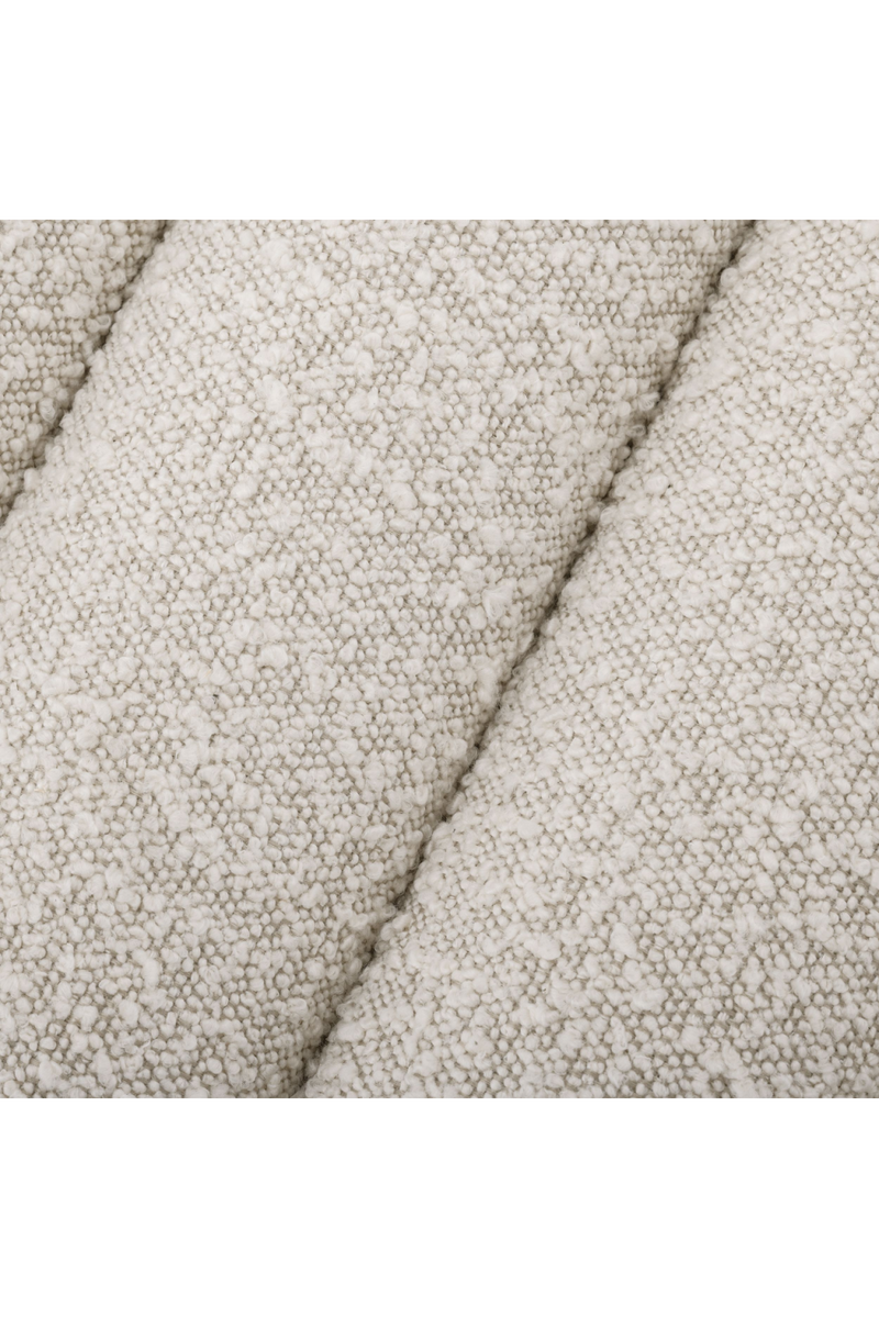 Pouf bouclé blanc | Eichholtz Bente | Meubleluxe.fr