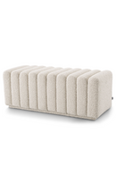 Banc bouclé crème | Eichholtz Bente | Meubleluxe.fr