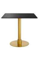 Table de salle à manger carrée en céramique noir | Eichholtz Terzo | Meubleluxe.fr