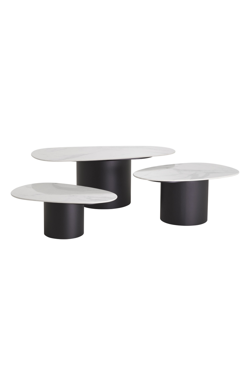 Table basse en marbre (lot de 3) | Eichholtz Zane | Meubleluxe.fr