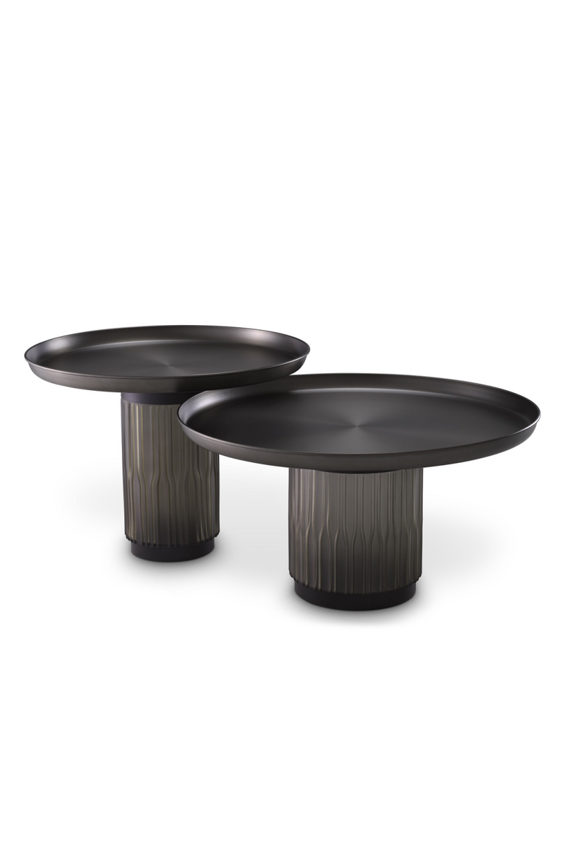 Table basse en bronze (lot de 2) | Eichholtz Zachary | Meubleluxe.fr