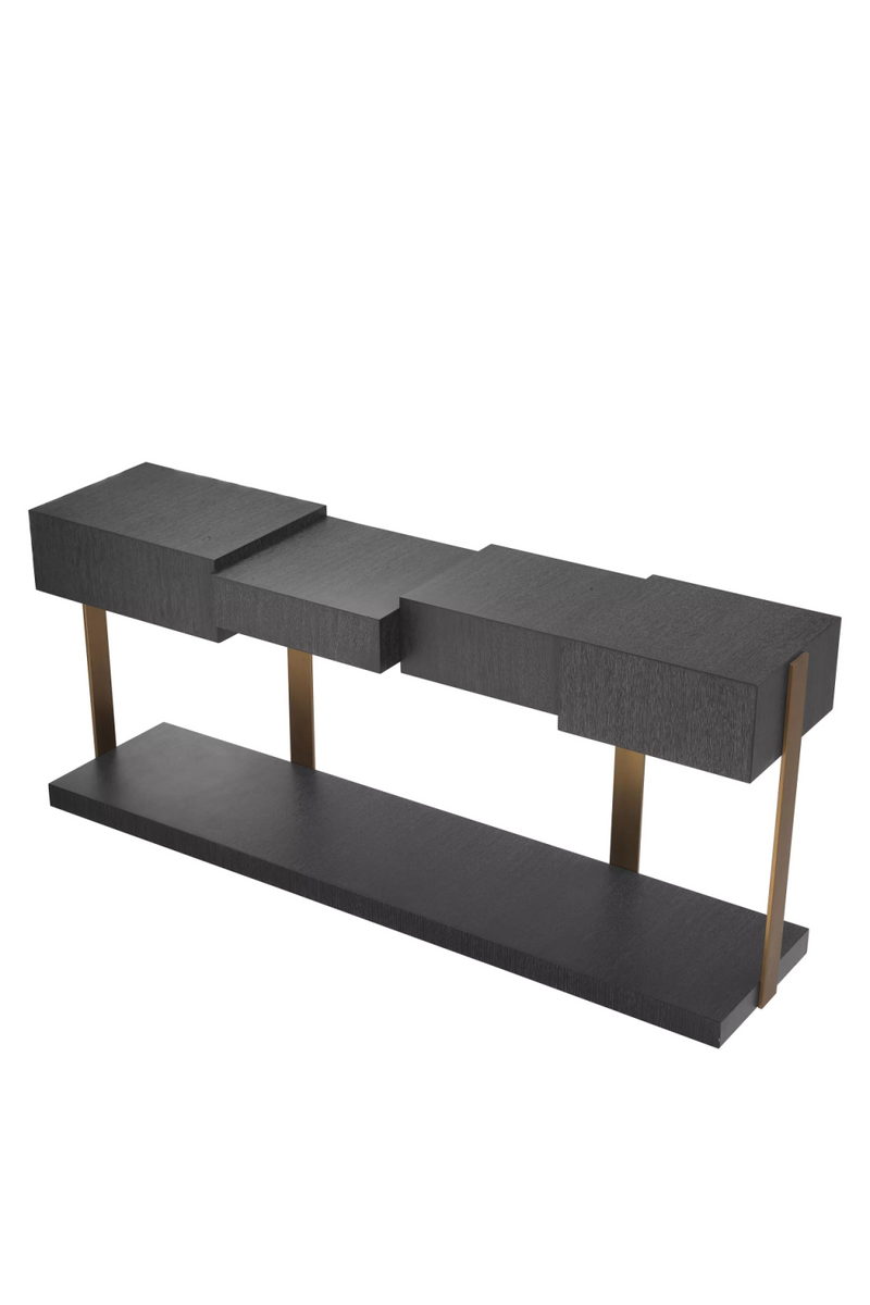 Console en chêne anthracite | Eichholtz Nerone | Meubleluxe.fr