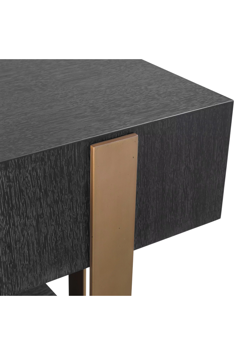 Console en chêne anthracite | Eichholtz Nerone | Meubleluxe.fr