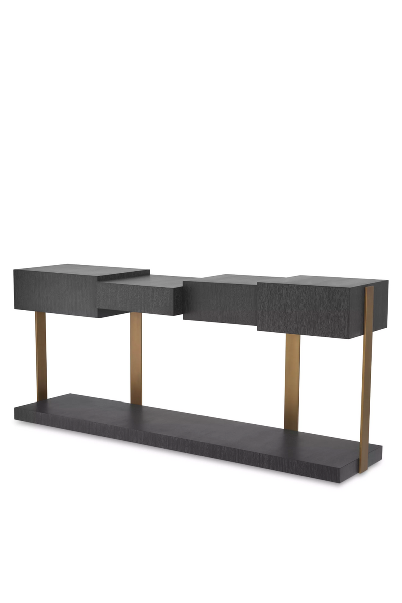 Console en chêne anthracite | Eichholtz Nerone | Meubleluxe.fr