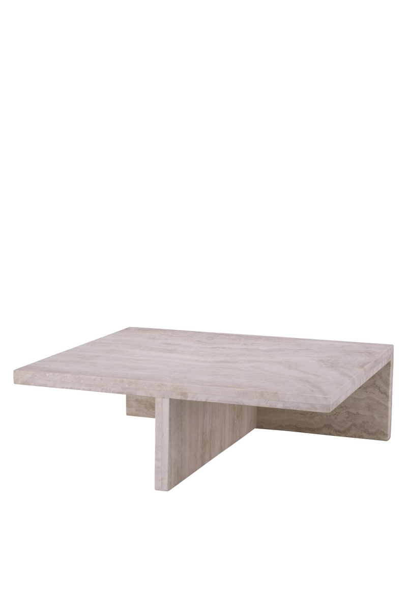 Table basse en travertin | Eichholtz Amara S | Meubleluxe.fr