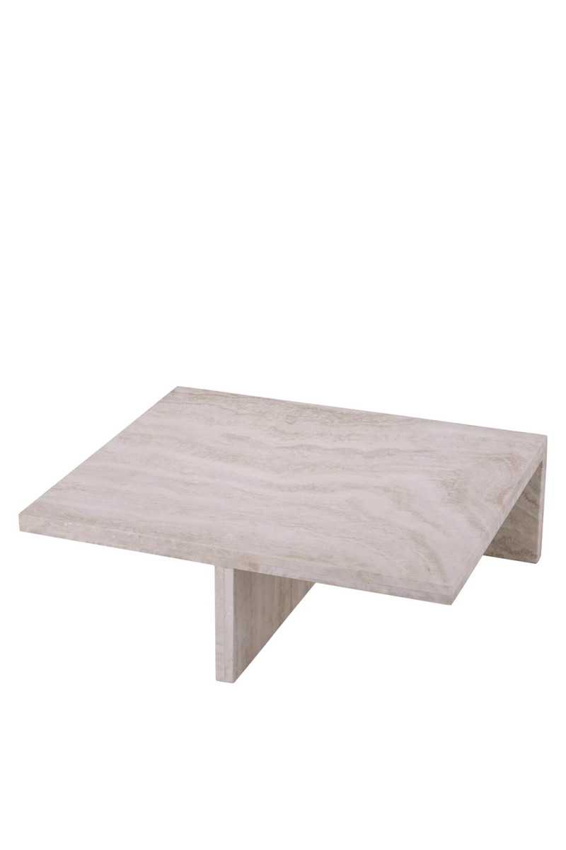 Table basse en travertin | Eichholtz Amara S | Meubleluxe.fr