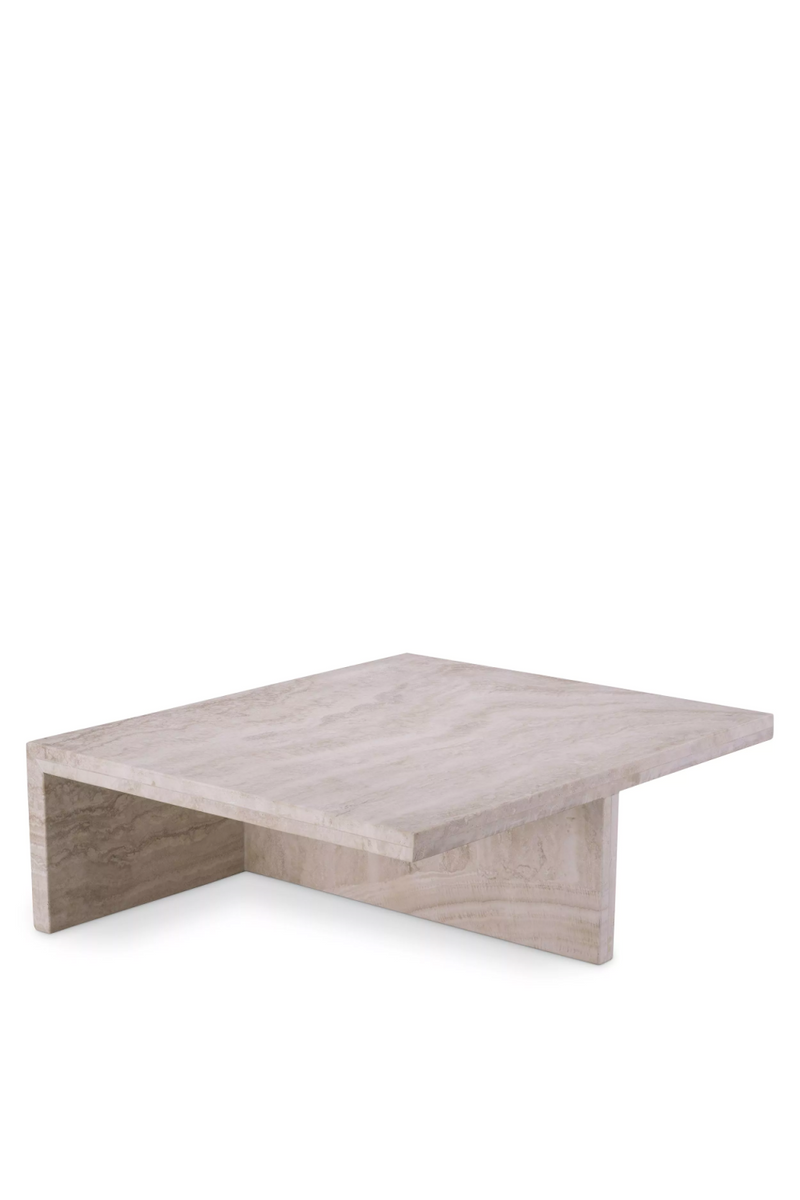 Table basse en travertin | Eichholtz Amara S  | Meubleluxe.fr