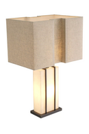 Lampe de table en bronze et en albâtre | Eichholtz Graham | Meubleluxe.fr