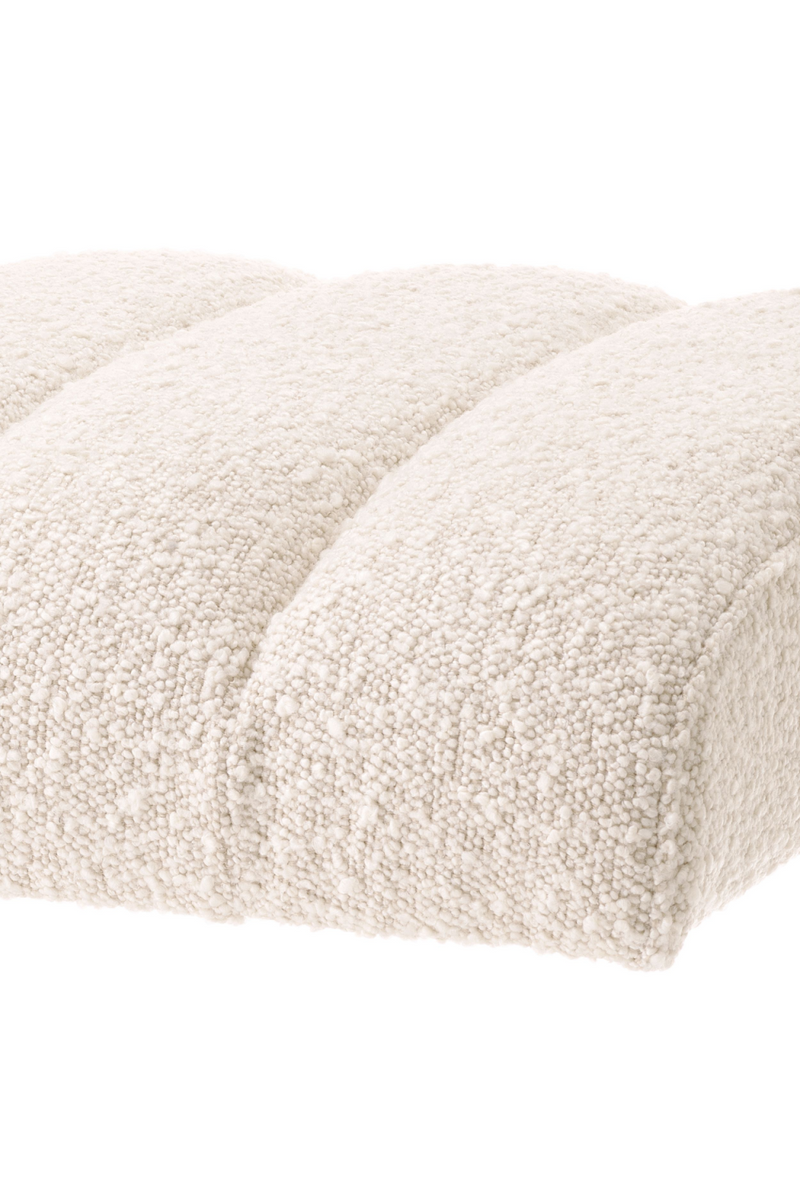 Pouf bouclé crème | Eichholtz Tara | Meubleluxe.fr