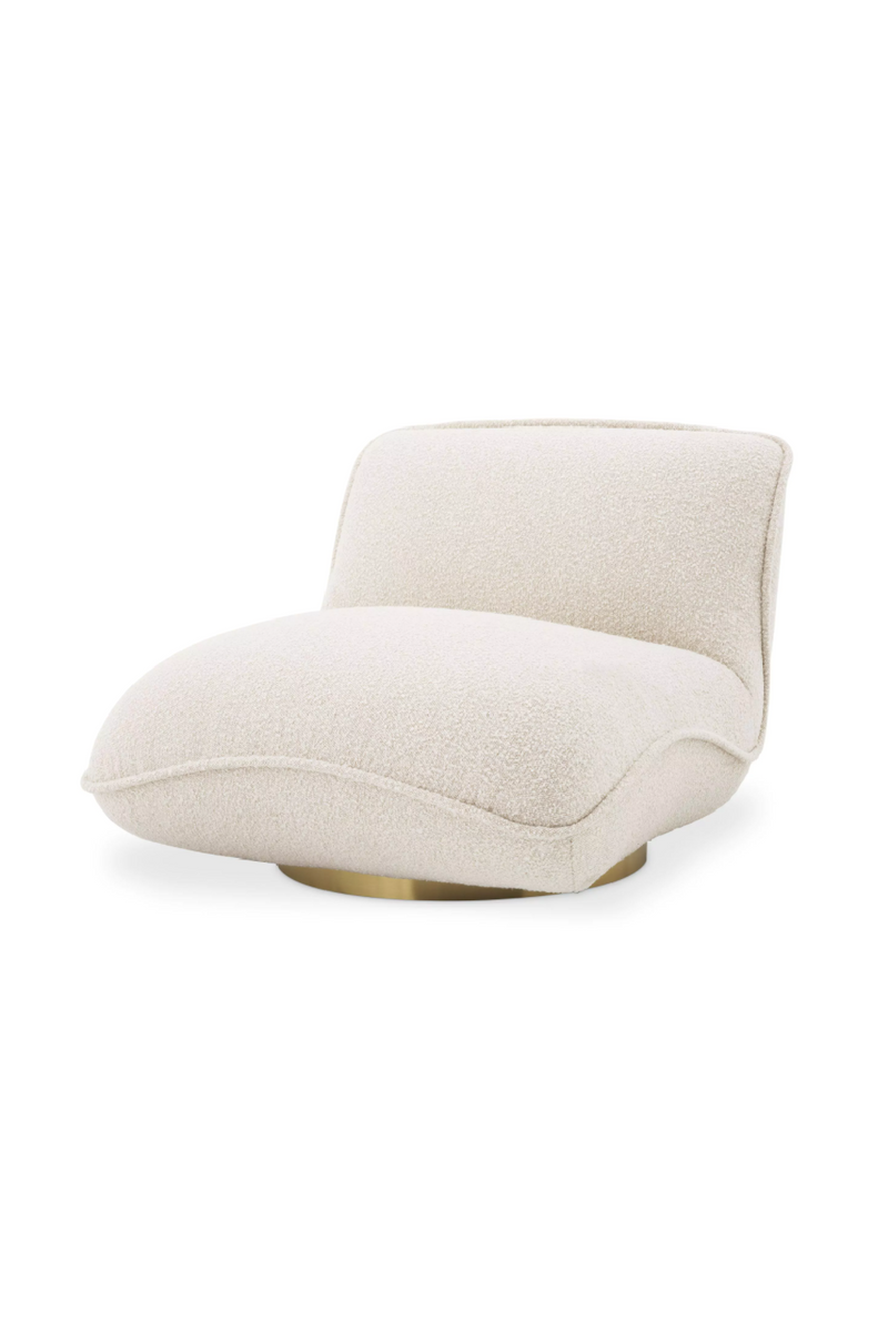 Fauteuil bouclé crème | Eichholtz Relax | Meubleluxe.fr