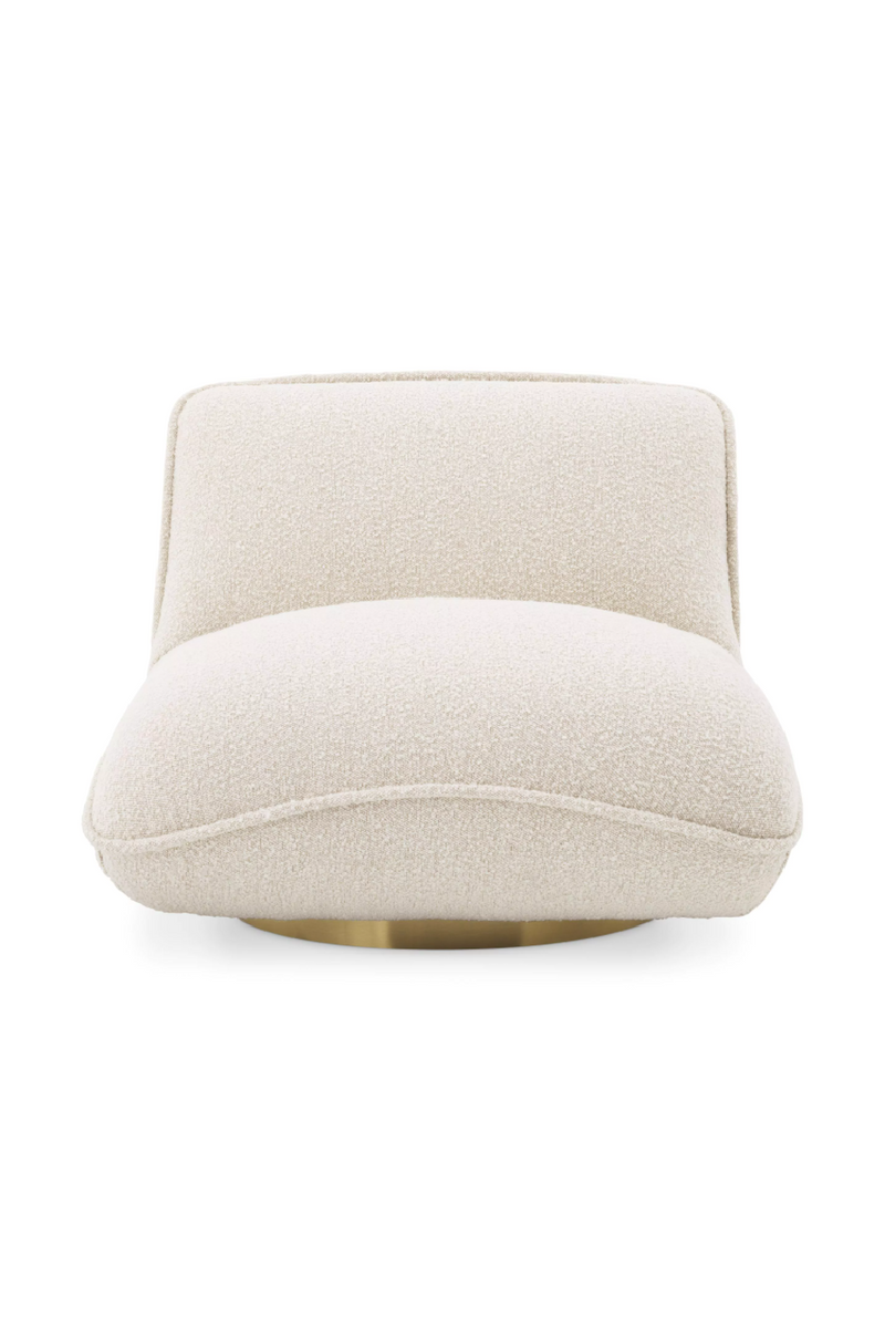 Fauteuil bouclé crème | Eichholtz Relax | Meubleluxe.fr