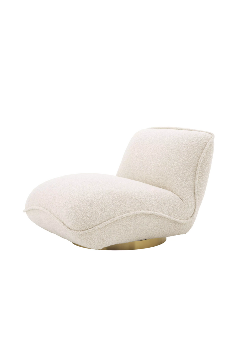 Fauteuil bouclé crème | Eichholtz Relax | Meubleluxe.fr