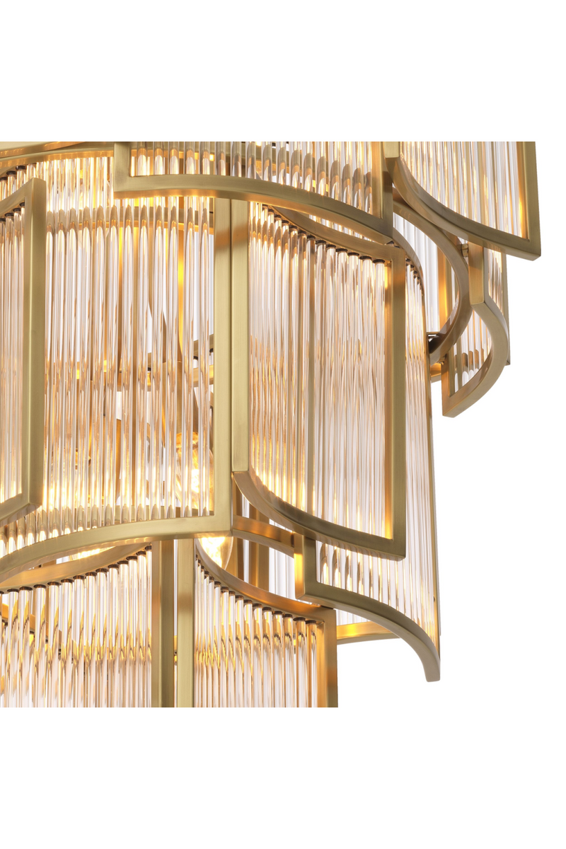 Lustre doré en laiton | Eichholtz Jet Set | Meubleluxe.fr