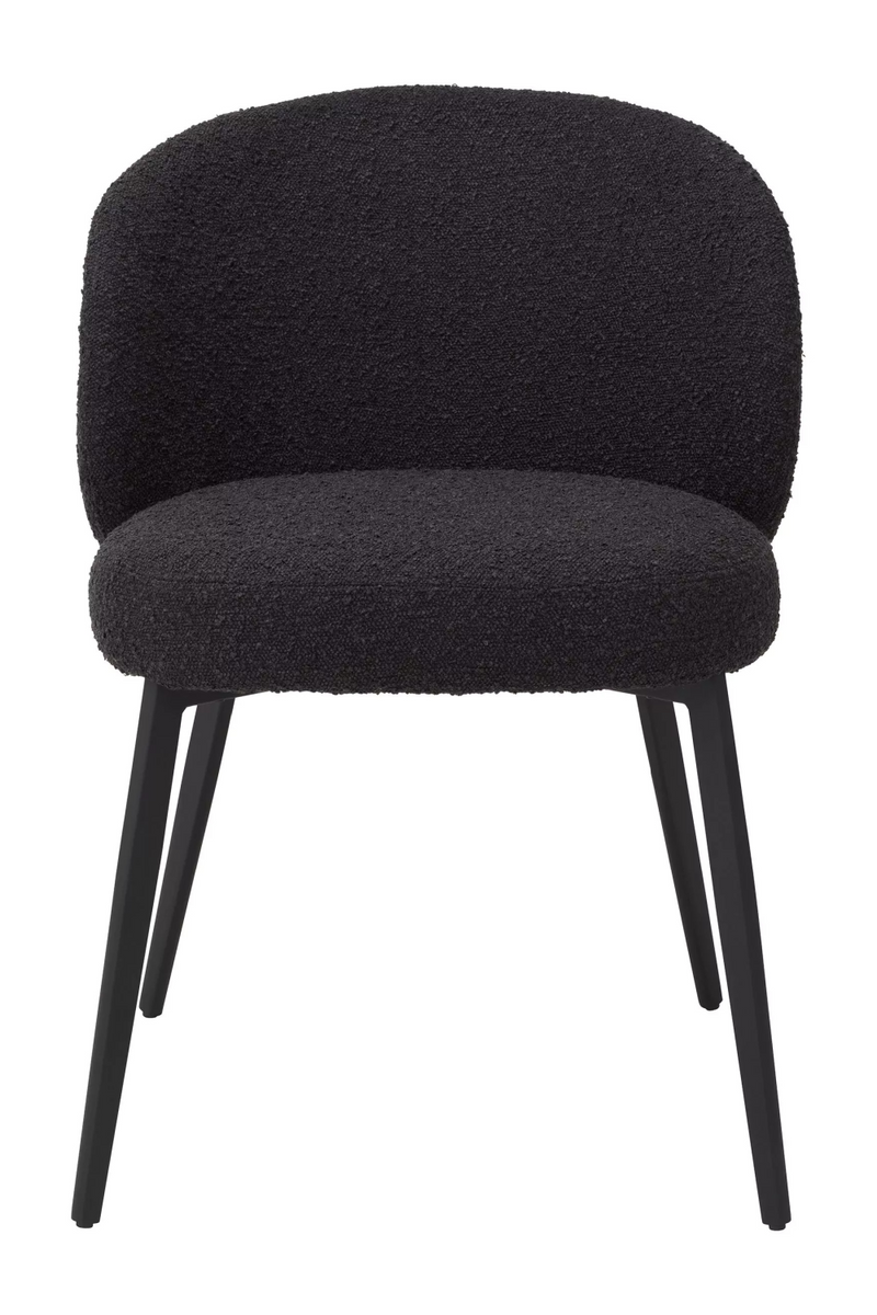 Chaise de salle à manger bouclé noir (lot de 2) | Eichholtz Lloyd | Meubleluxe.fr