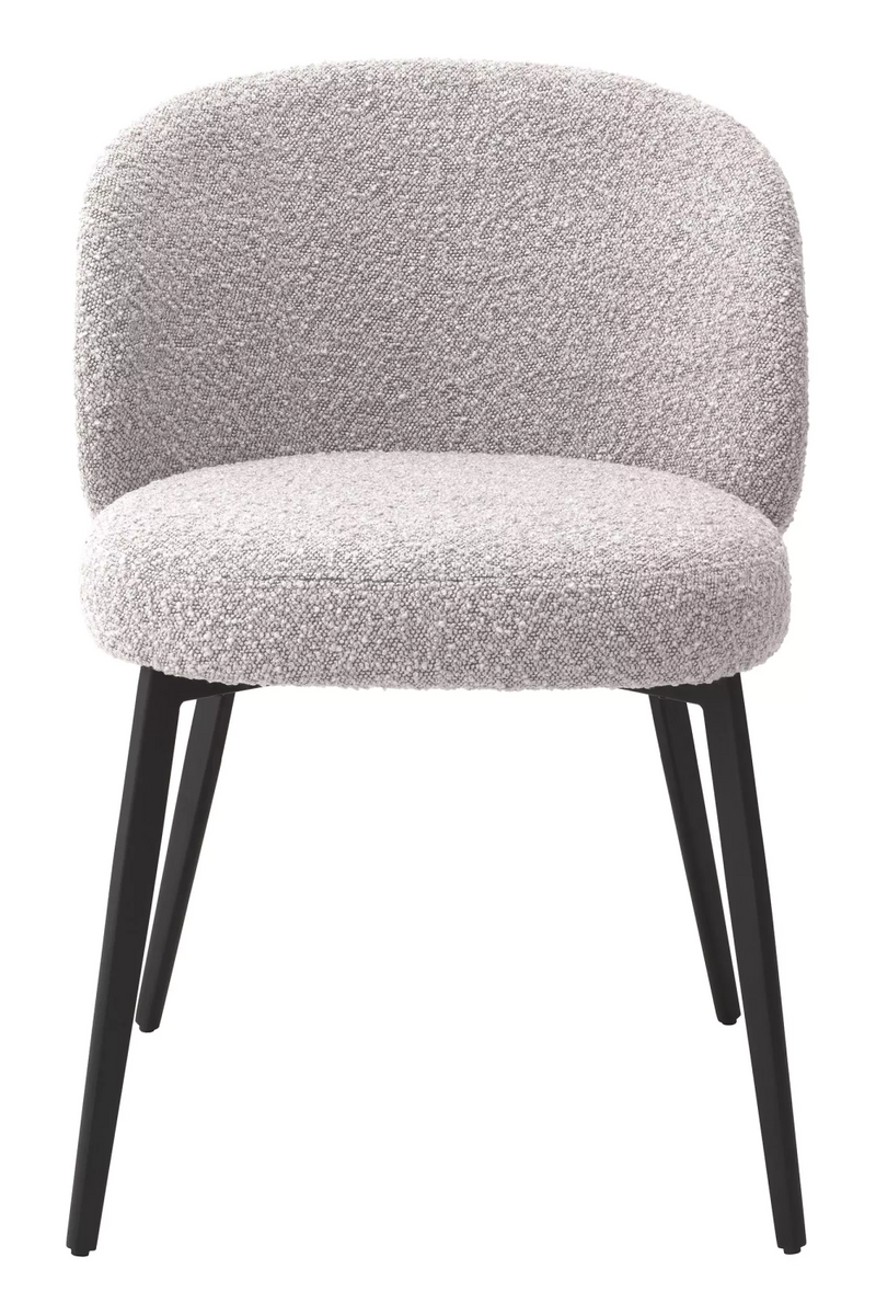 Chaise de salle à manger bouclé gris (lot de 2) | Eichholtz Lloyd | Meubleluxe.fr