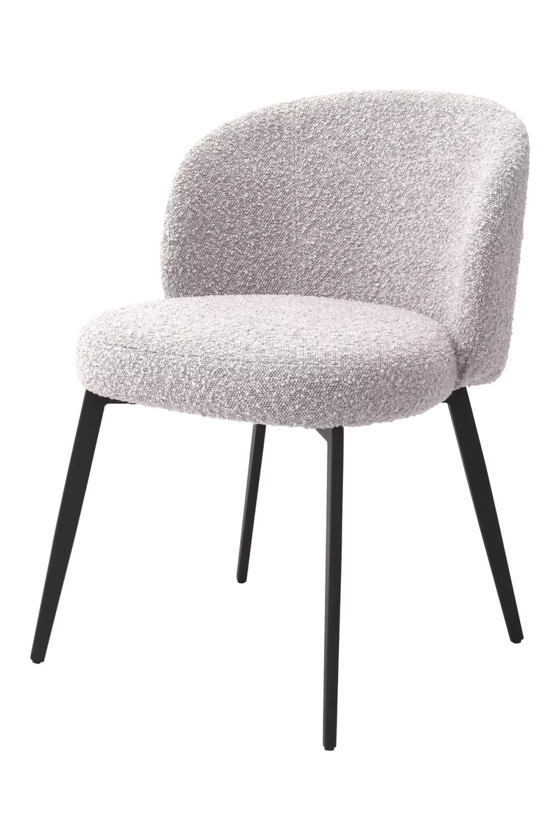 Chaise de salle à manger bouclé gris (lot de 2) | Eichholtz Lloyd | Meubleluxe.fr