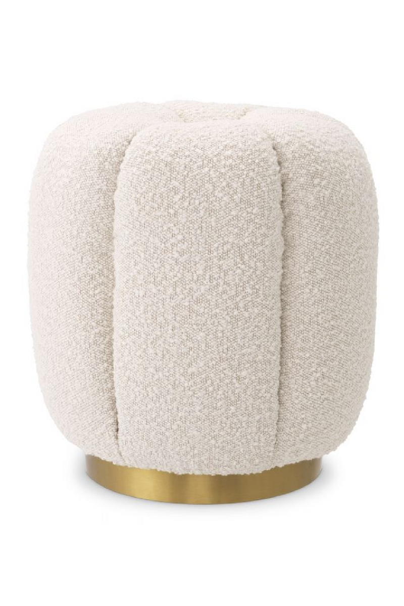 Pouf bouclé crème | Eichholtz Orchanic | Meubleluxe.fr