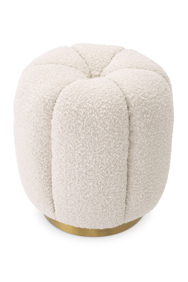 Pouf bouclé crème | Eichholtz Orchanic | Meubleluxe.fr