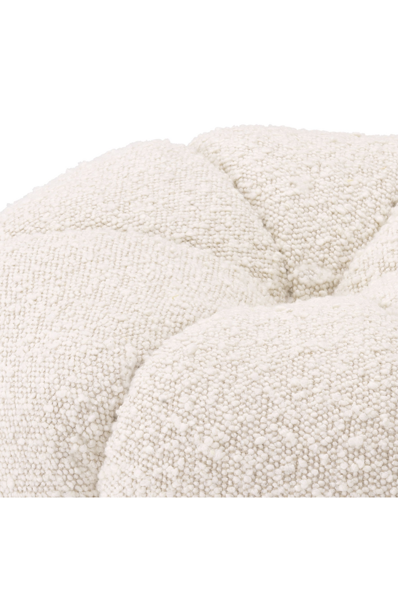 Pouf bouclé crème | Eichholtz Orchanic | Meubleluxe.fr