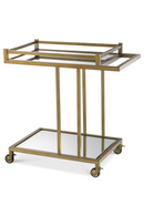 Chariot de bar en laiton brossé | Eichholtz Berverly Hills | Meubleluxe.fr