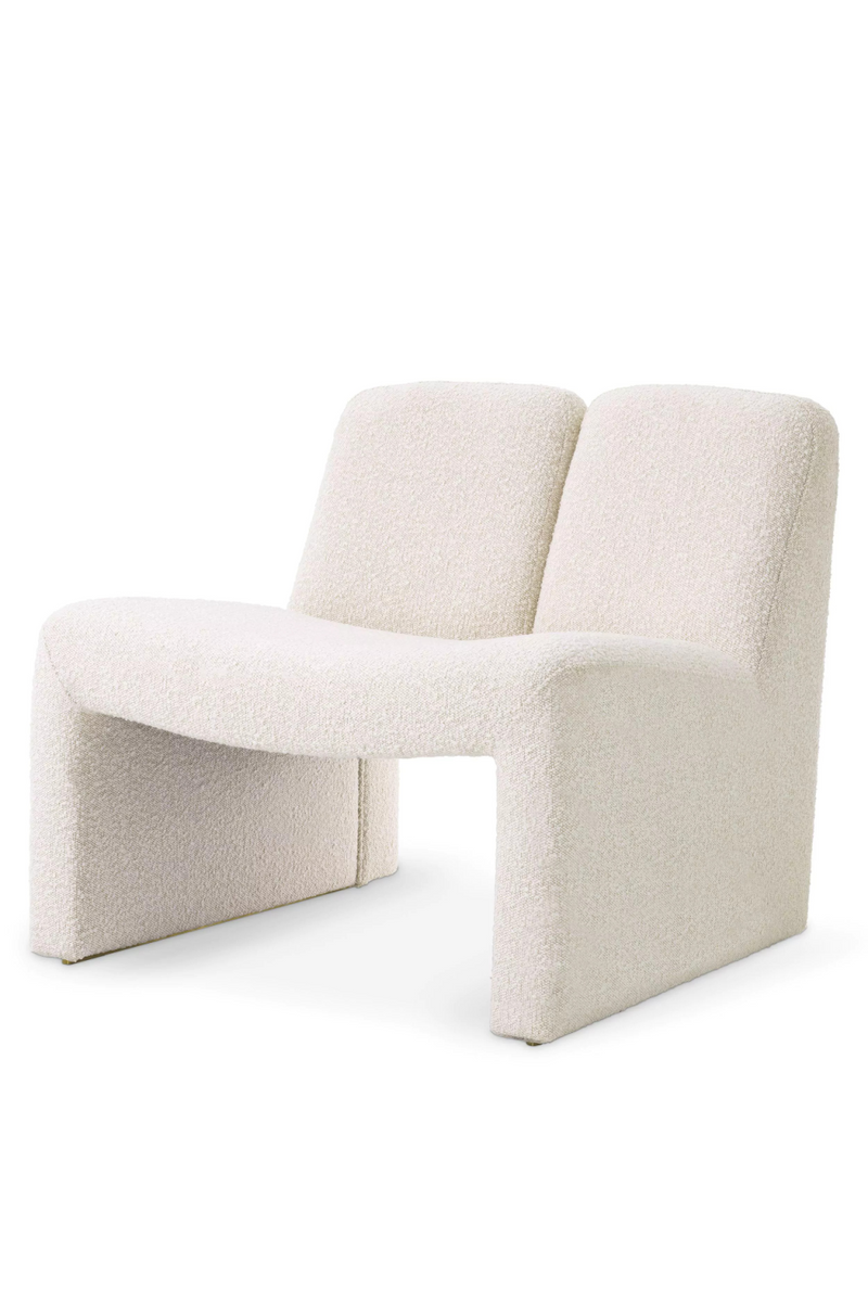 Fauteuil bouclé crème | Eichholtz Macintosh | Meubleluxe.fr