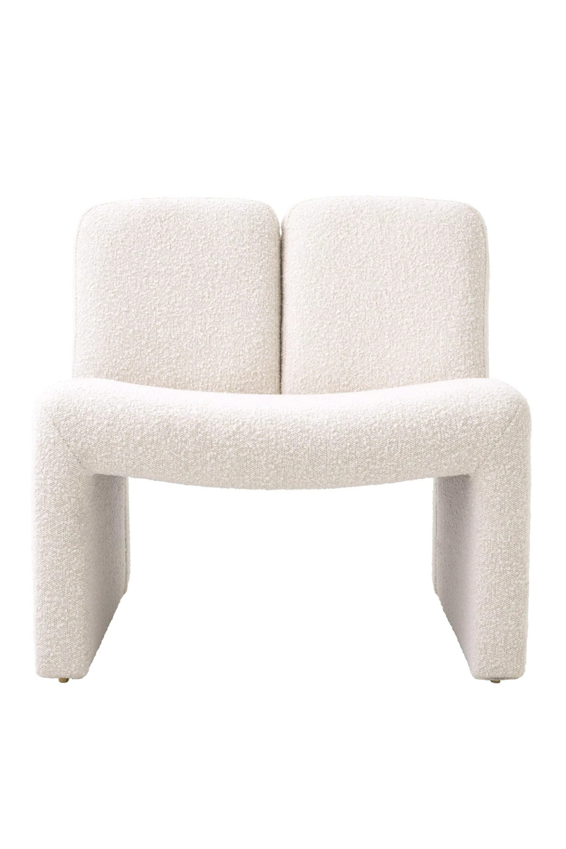 Fauteuil bouclé crème | Eichholtz Macintosh | Meubleluxe.fr