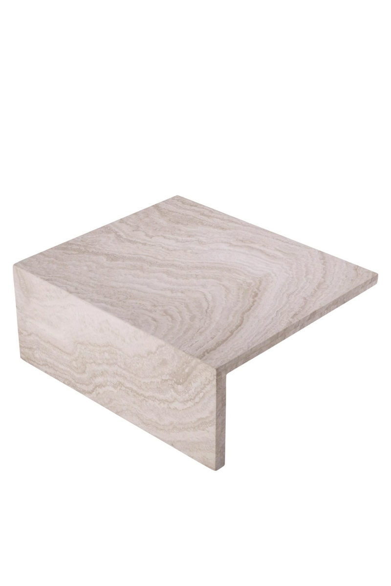 Table basse en travertin | Eichholtz Amara L | Meubleluxe.fr