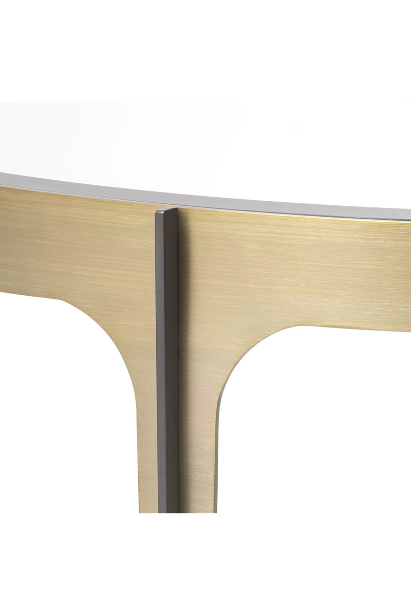 Console en laiton brossé | Eichholtz Artemisa | Meubleluxe.fr 