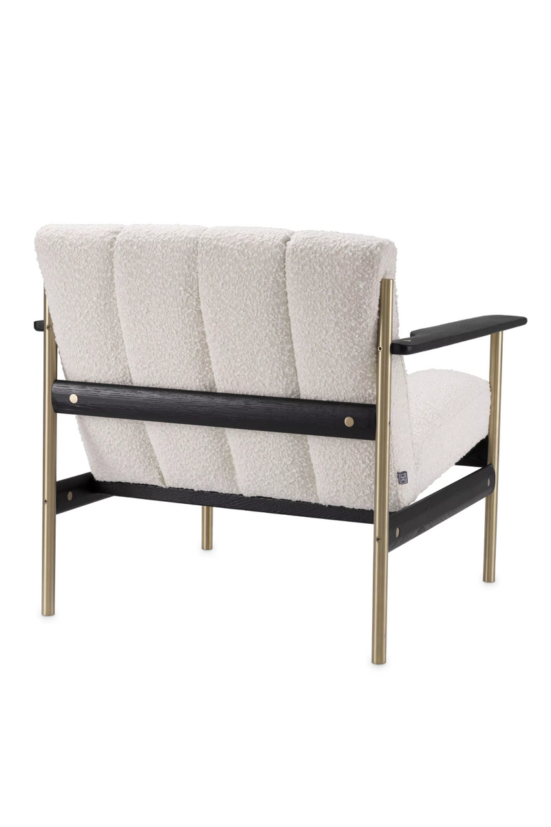 Chaise d'appoint bouclé crème | Eichholtz Elan | Meubleluxe.fr