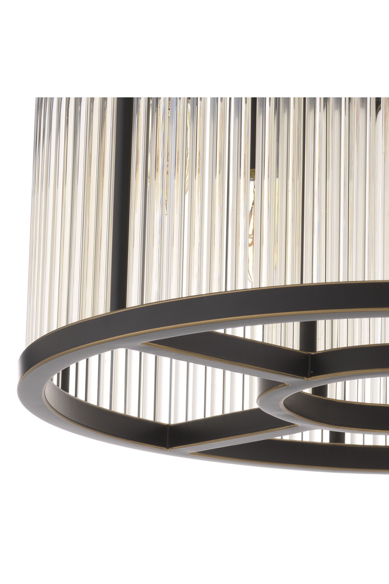 Plafonnier bronze en verre | Eichholtz Bernardi S | Meubleluxe.fr