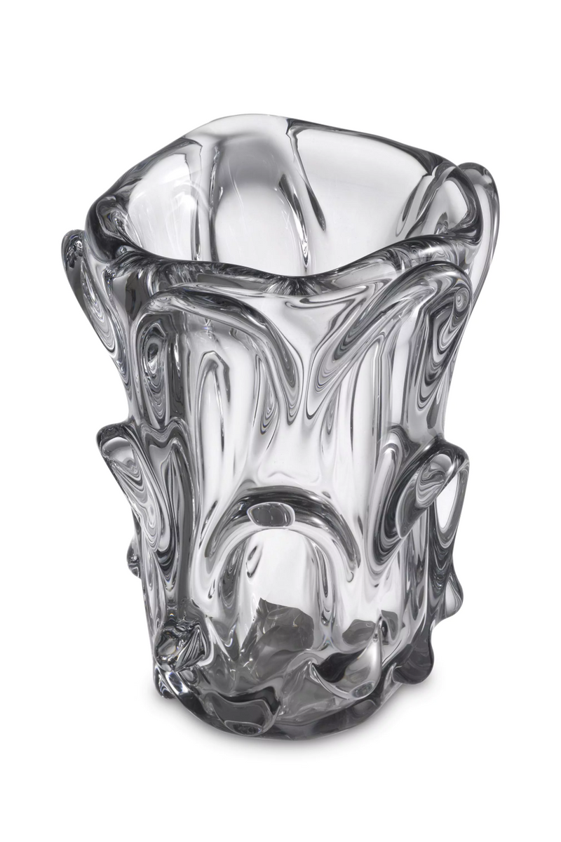 Vase transparent en verre soufflé | Eichholtz Aila L | Meubleluxe.fr