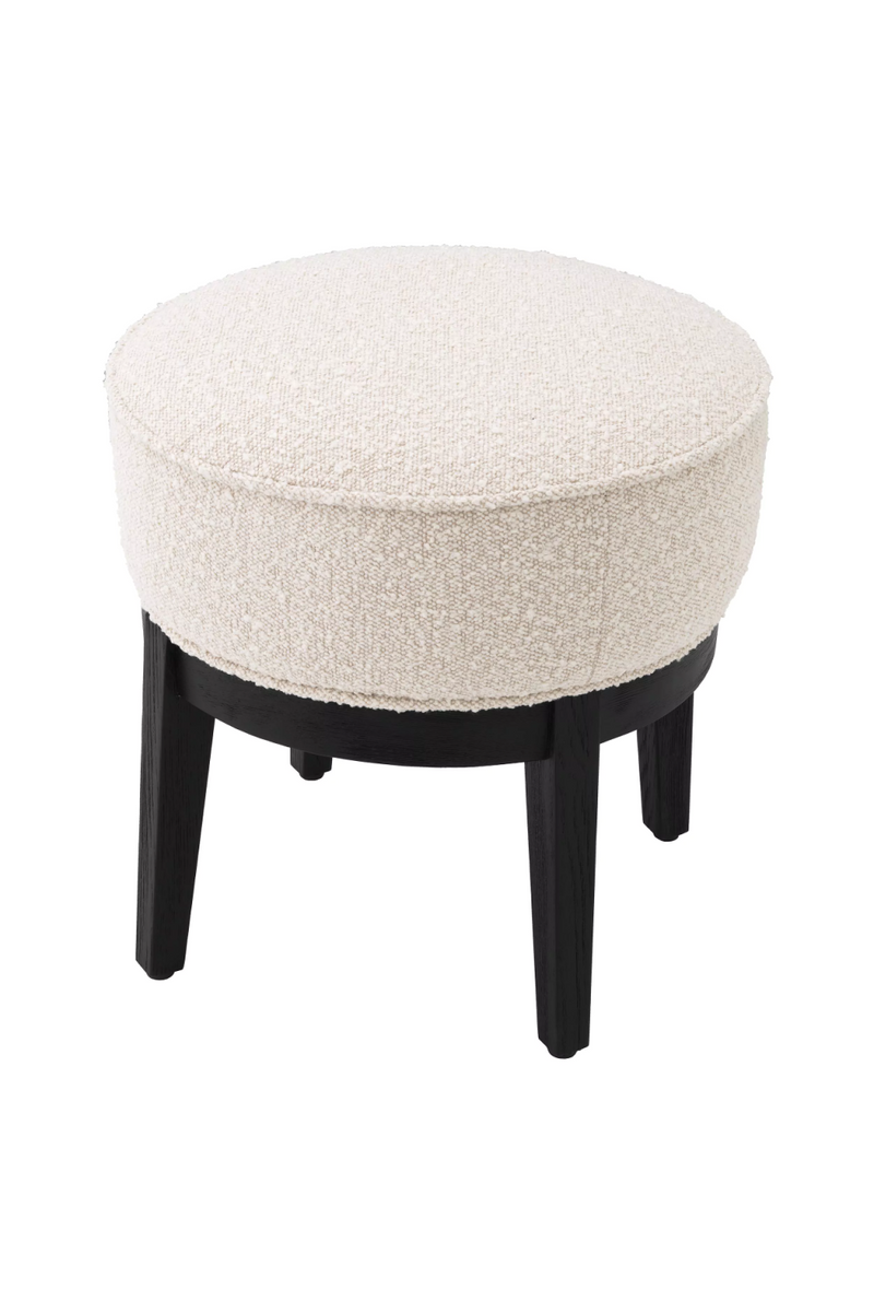 Pouf bouclé crème | Eichholtz Jarrett | Meubleluxe.fr