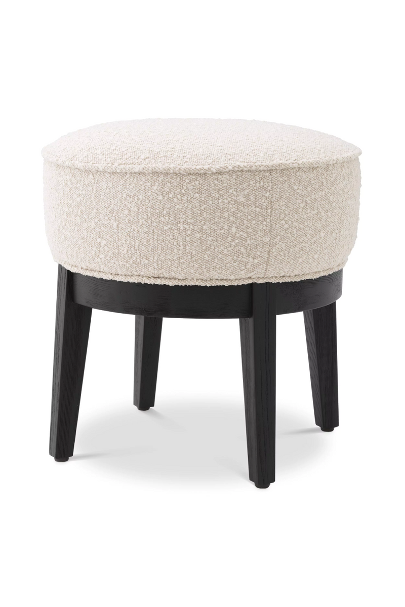 Pouf bouclé crème | Eichholtz Jarrett | Meubleluxe.fr