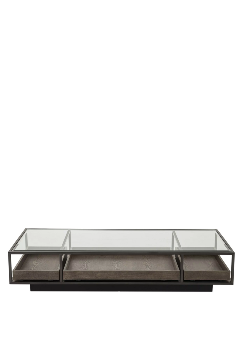 Mesa de Centro de Chapa Gris en Bronce | Eichholtz Roxton | Meubleluxe.fr