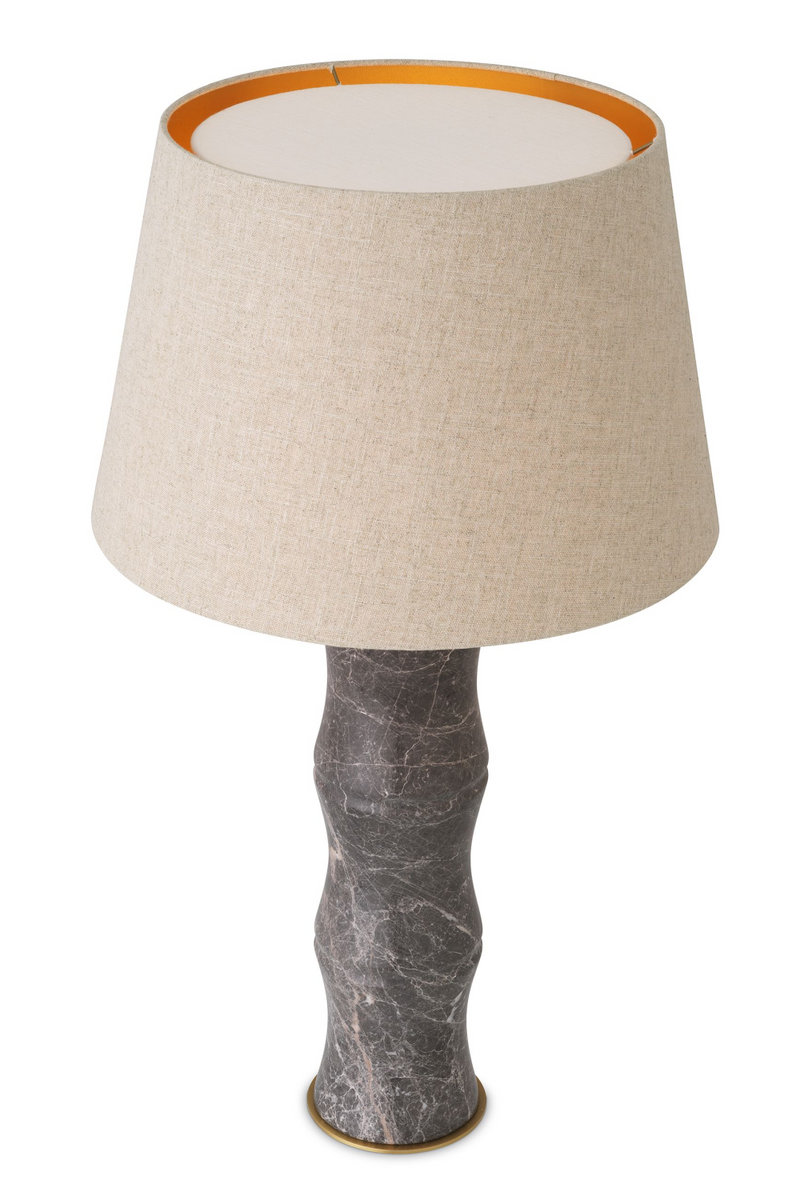 Lampe de table en marbre gris | Eichholtz Bonny | Meubleluxe.fr